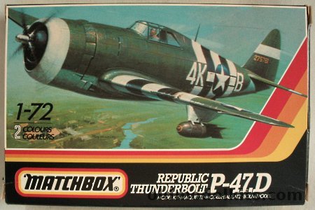 Matchbox 1/72 Republic P-47D Thunderbolt - 9th AF/404th FG June 1944 and 9th AF/373rd FG August 1944, PK-22 plastic model kit